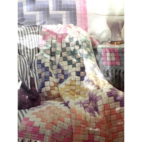 Quilt Corner Weavables Afghans W-B1 Authentic Patterns Craft Kit - Picture 2 of 9